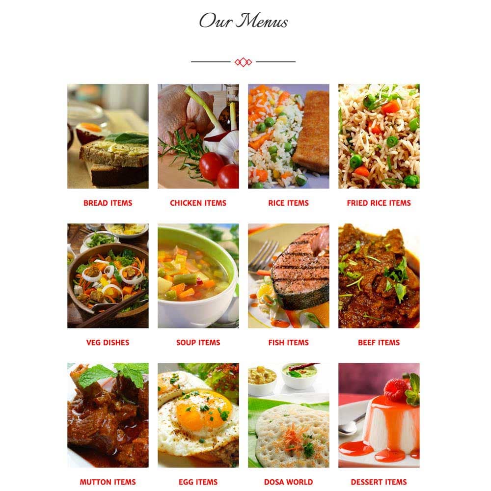 man caterers menu